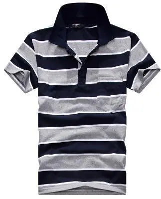 Stripe Men Polo Shirt shopluxelook.store