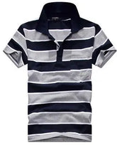 Stripe Men Polo Shirt shopluxelook.store