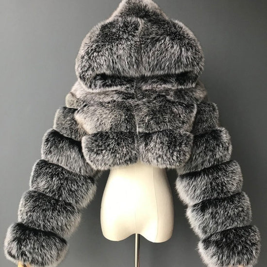 Short Hood Fox Fur Women&