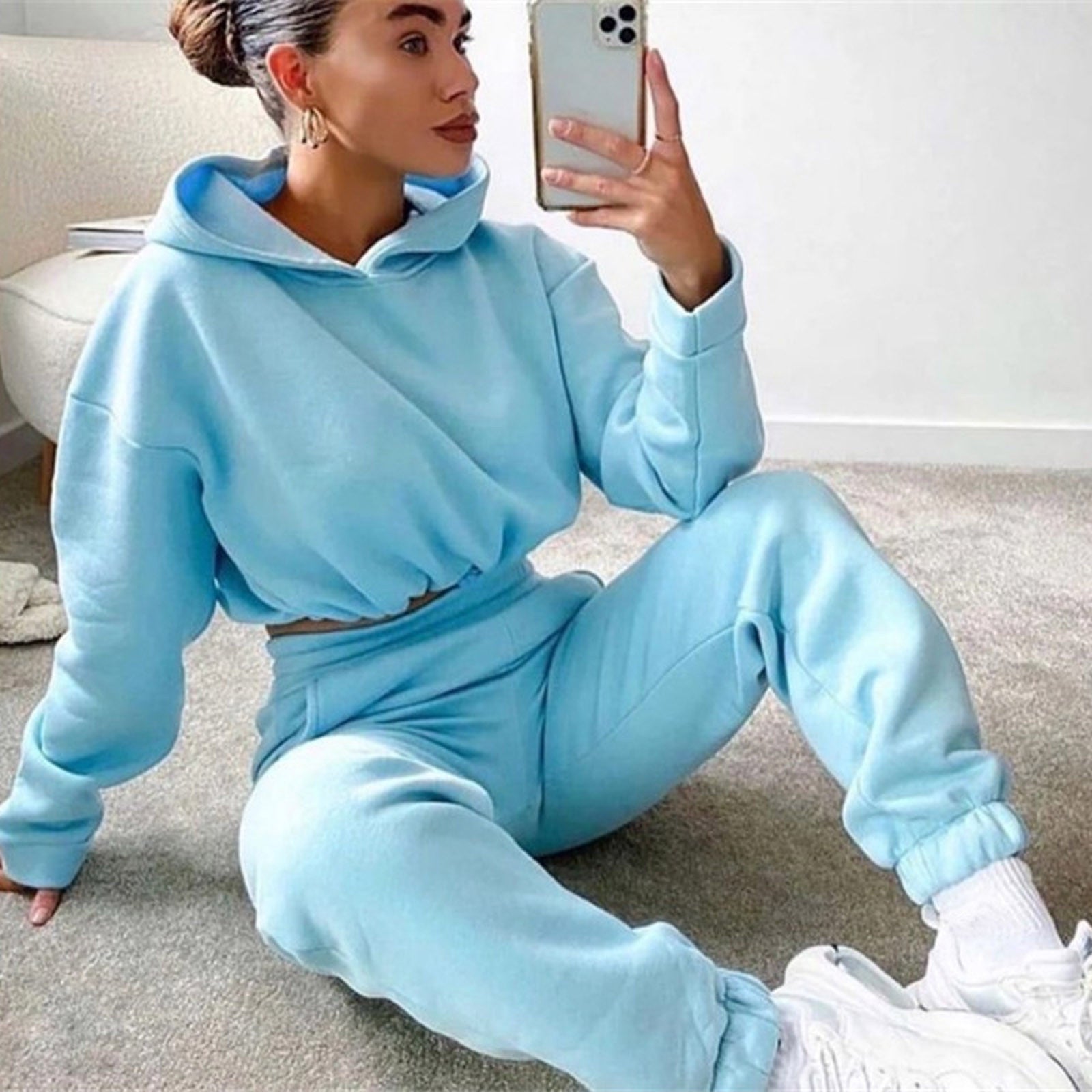 Jogging Suits for Women 2 Piece Sweatsuits Tracksuits Sexy Long Sleeve