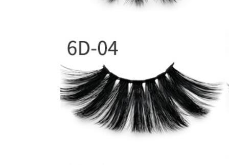 Nethong 25mm mink false eye lashes 6D three-dimensional messy cross-ey