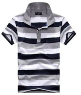 Stripe Men Polo Shirt shopluxelook.store