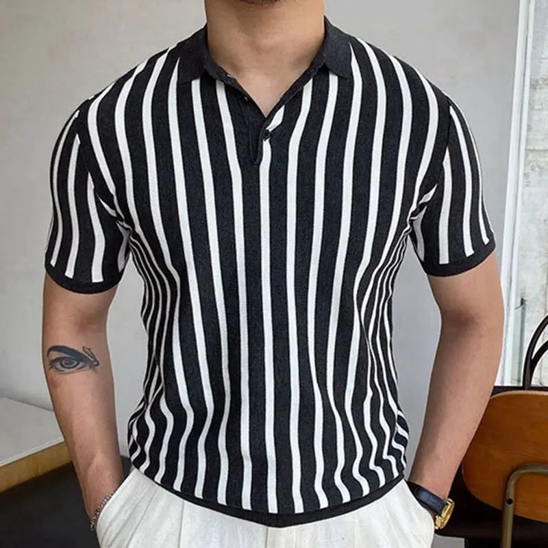 Knitwear Short Sleeve Business Polo Shirt Men shopluxelook.store