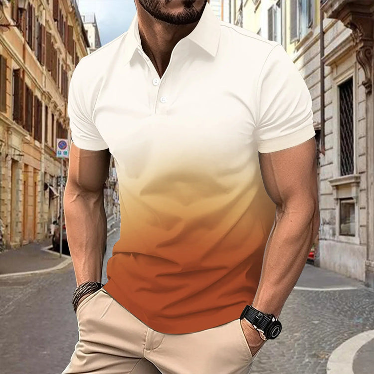 Pixie Gradient Pocket Polo Shirt Men shopluxelook.store