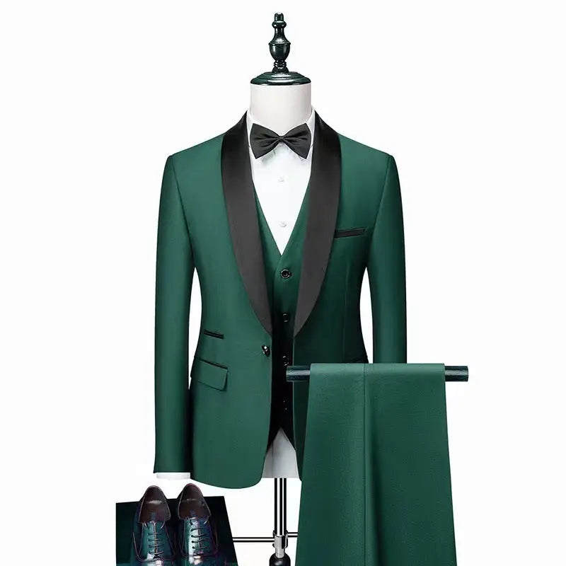 Men 3 Pieces Suit Set Men Wedding Suits Groom Tuxedos shopluxelook.store