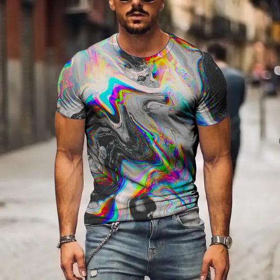 Men 3D Graphic Casual T-shirt shopluxelook.store