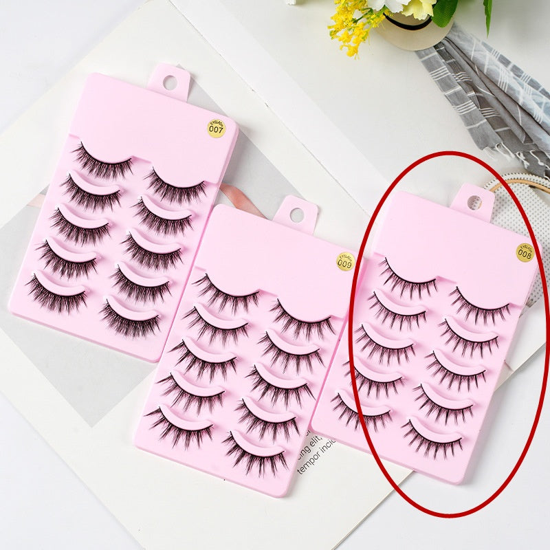 5 Pairs Manga Lashes New Arrival Anime Cosplay Natural Wispy Korean Ma