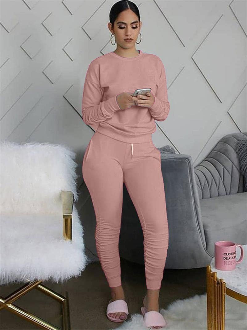 Women'S Two Piece Outfit Joggers Sets Lounge Sweatsuit Tracksuit Sweat