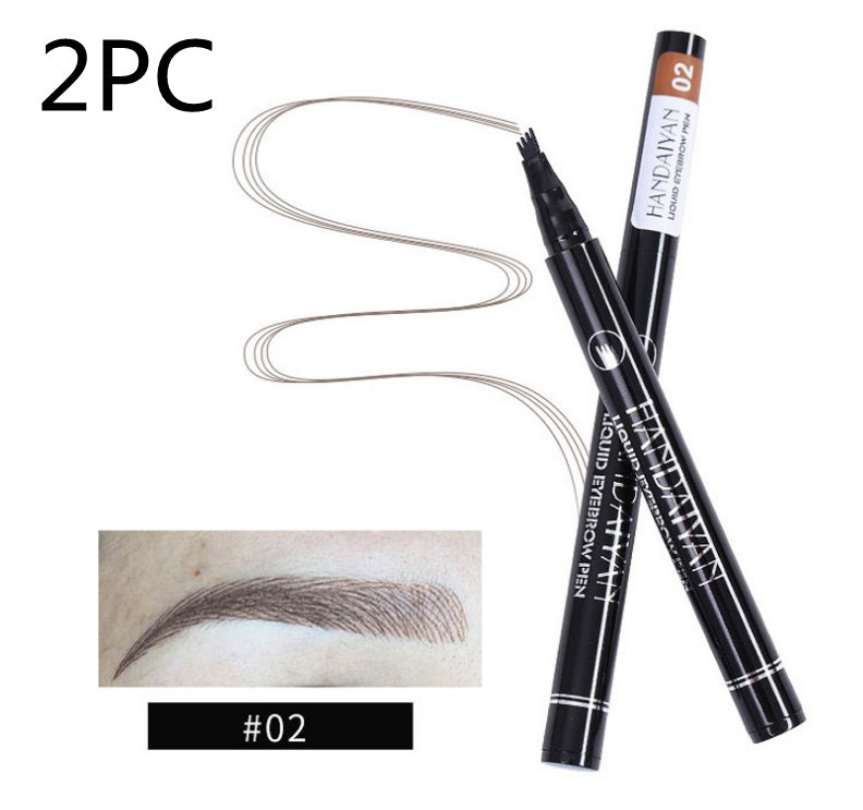 Microblading Eyebrow Pencil Waterproof Fork Tip Tattoo Pen Tinted Fine