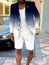 British Style Casual Gradient Color Suit Shorts Suit Men shopluxelook.store