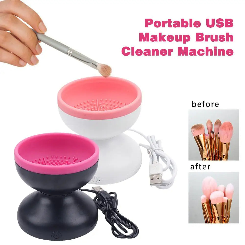 Electric Makeup Brush Cleaner Machine Portable Automatic USB Cosmetic 