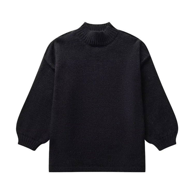 Casual All-match Round Neck Long Sleeve Knitted Sweater shopluxelook.store