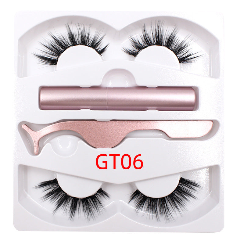 Magnetic Liquid Eyeliner & Magnetic False Eyelashes & Tweezer Set Wate