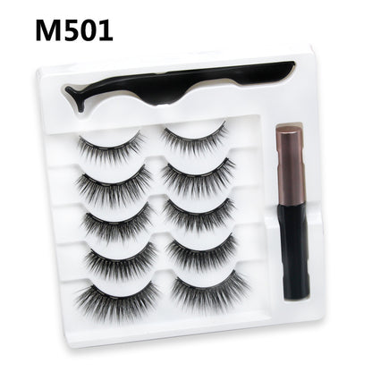 Magnetic False Eyelashes Five Pairs Of Mixed