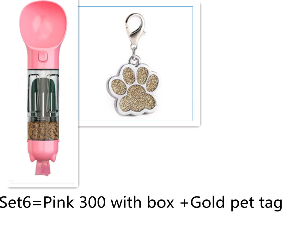 pet multifunctional water cup-Pet multifunctional water cup Going with the dog-shopluxelook.store