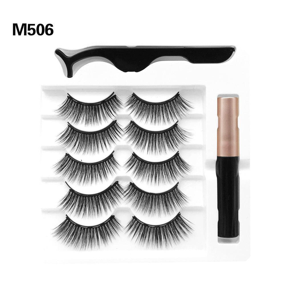 Magnetic False Eyelashes Five Pairs Of Mixed