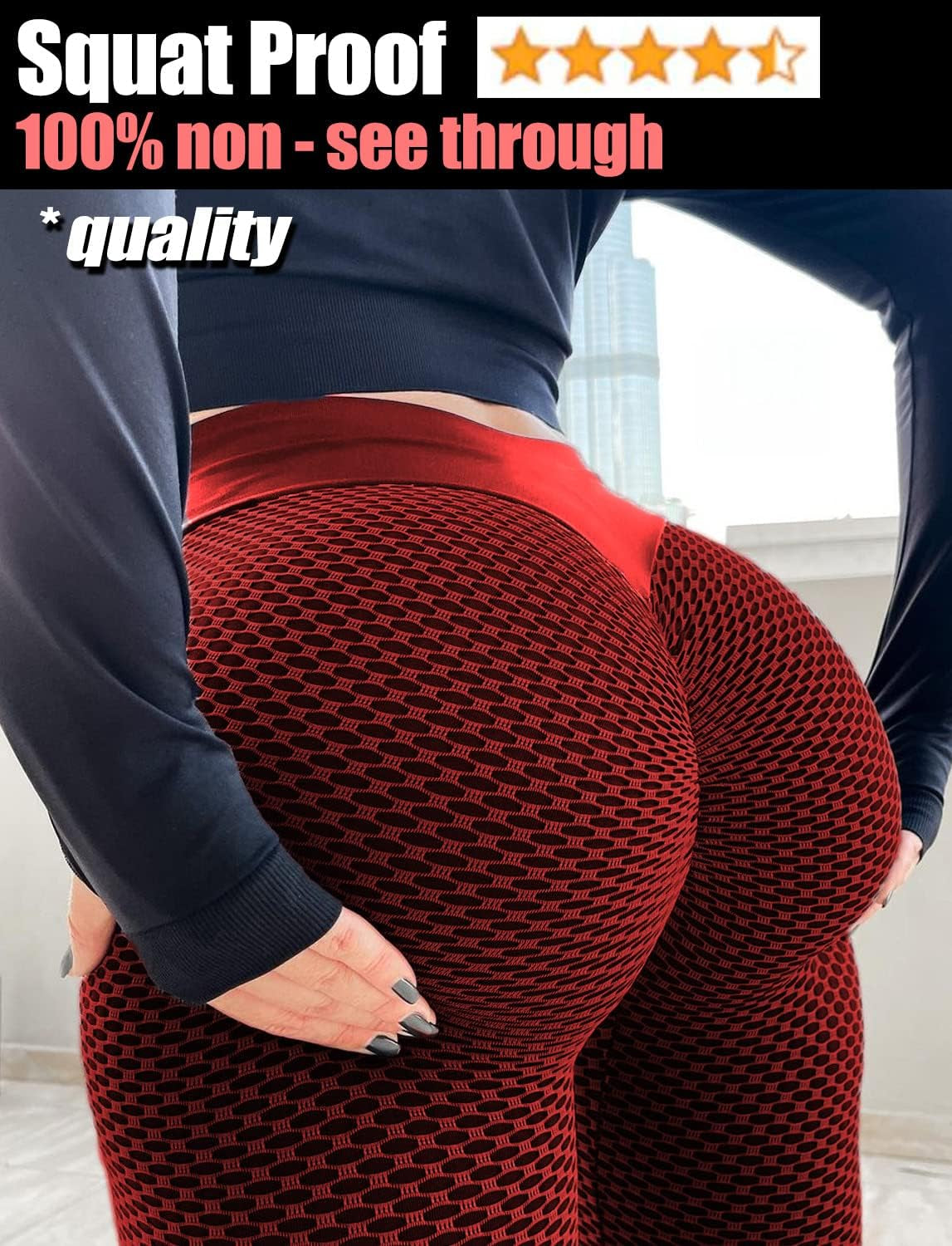 Christmas Leggings TIK Tok Leggings for Women Butt Lifting Sexy Textur