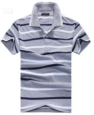 Stripe Men Polo Shirt shopluxelook.store