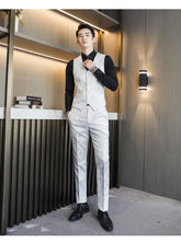 Wedding Embossed Dress Suit Three-piece Suit For Men shopluxelook.store