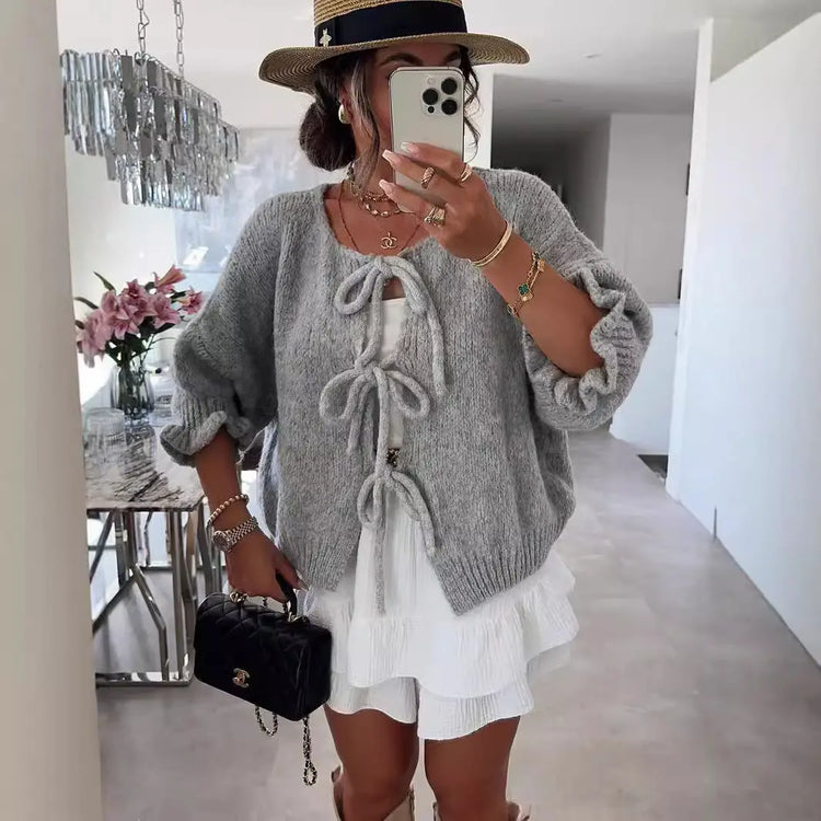 Loose Cardigan Sweater Women&