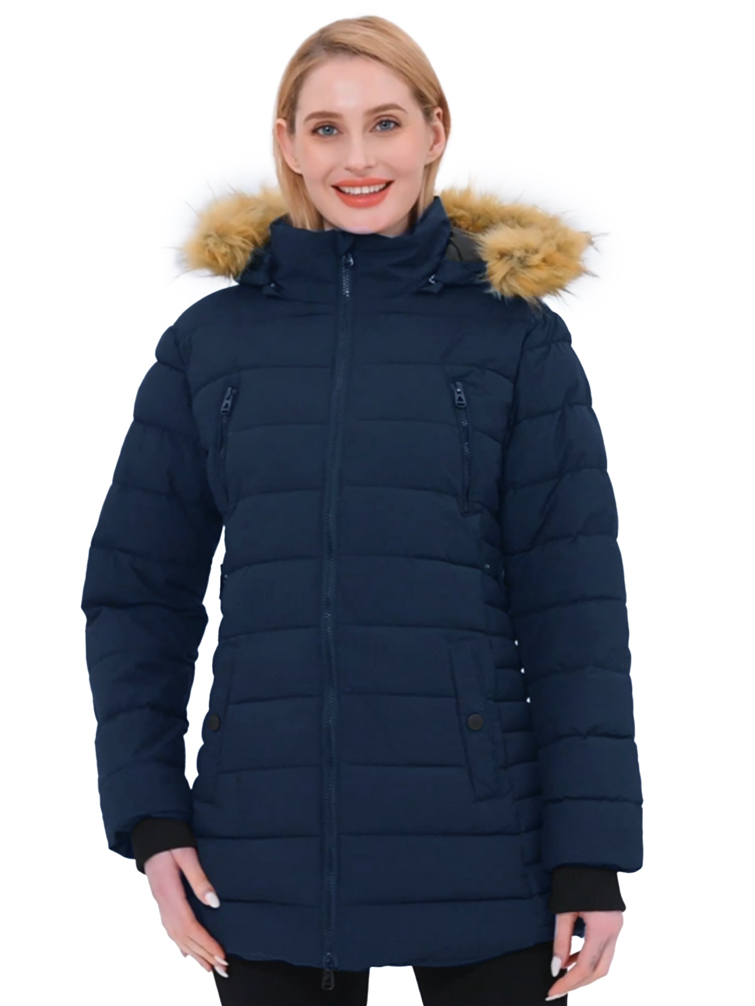 Women'S plus Size Puffer Coats Quilted Puffer Jackets Waterproof Snow 