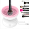 Electric Makeup Brush Cleaner Machine Portable Automatic USB Cosmetic Brush Cleaner Tools For All Size Beauty Makeup Brushes Set