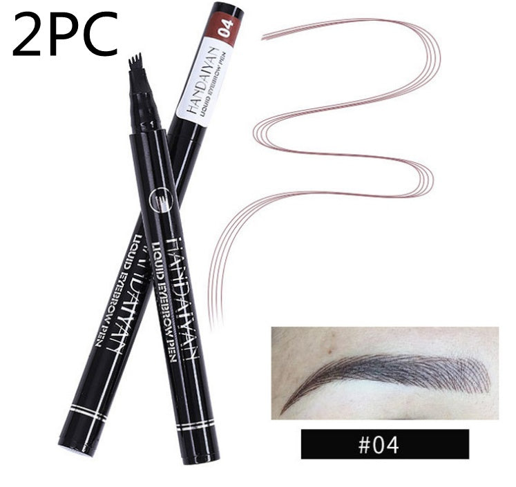 Microblading Eyebrow Pencil Waterproof Fork Tip Tattoo Pen Tinted Fine