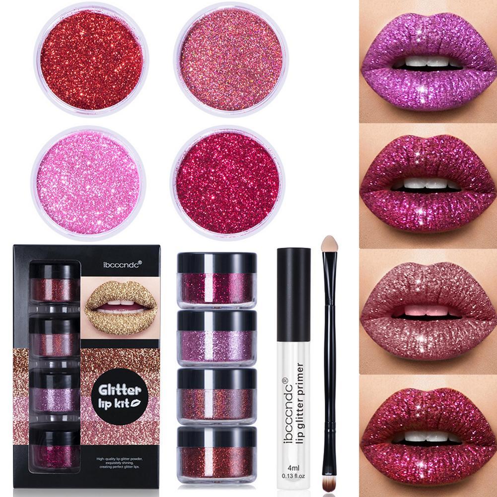 Glitter Lip Gloss Lipstick Shiny DIY Lip Gloss Diamond Waterproof Long