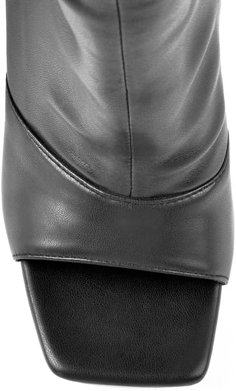 Women'S Stiletto Heel Zipper Knee/Thigh High Boots Peep/Close Toe Pull