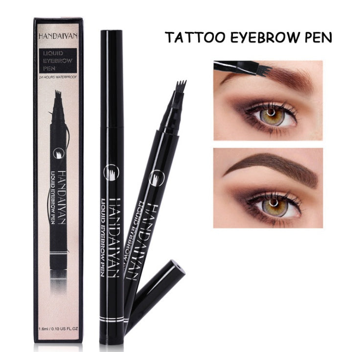 Microblading Eyebrow Pencil Waterproof Fork Tip Tattoo Pen Tinted Fine