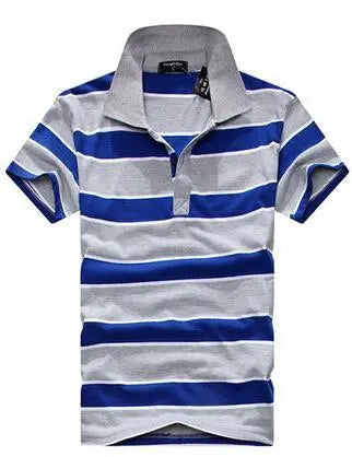 Stripe Men Polo Shirt shopluxelook.store