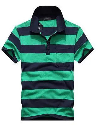 Stripe Men Polo Shirt shopluxelook.store