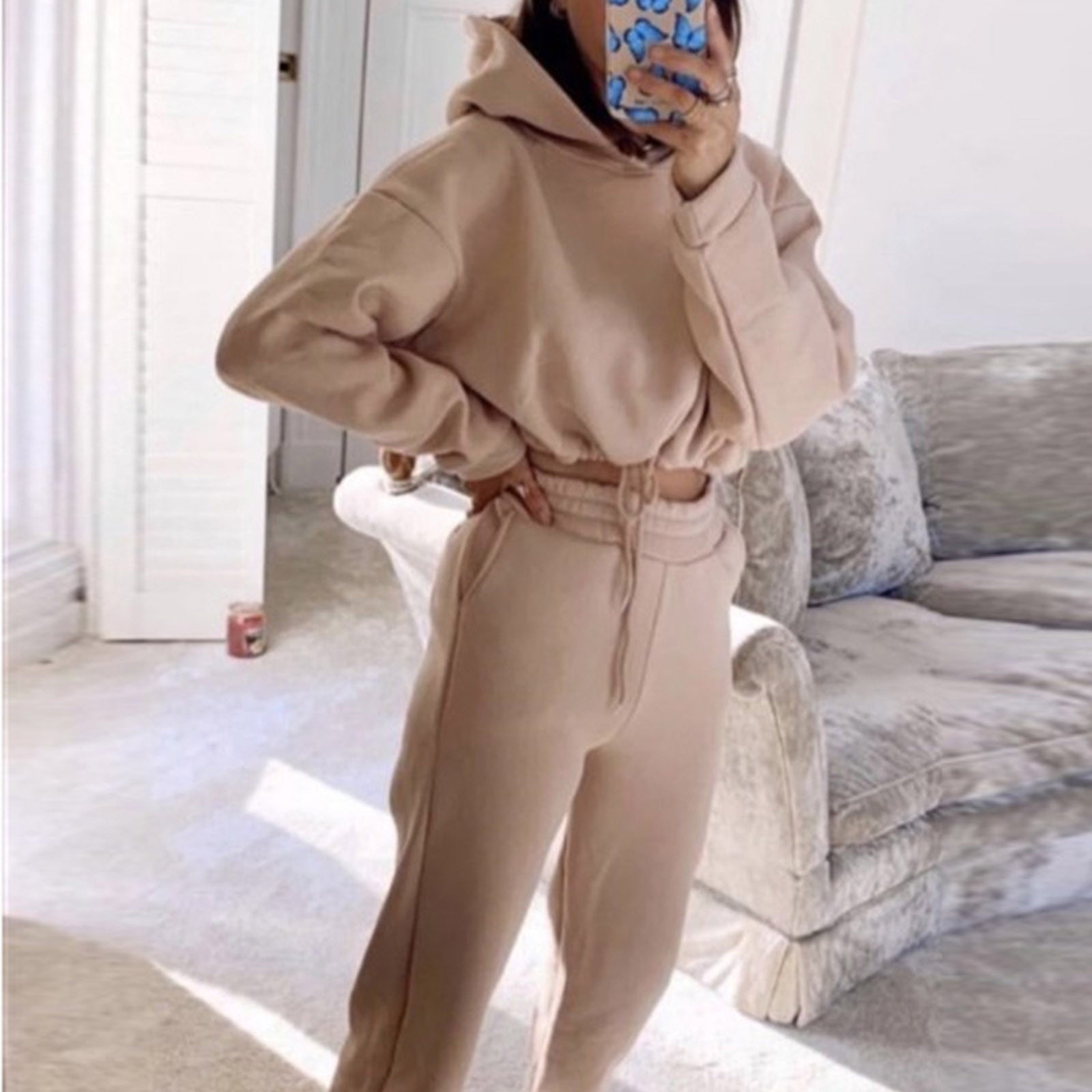 Jogging Suits for Women 2 Piece Sweatsuits Tracksuits Sexy Long Sleeve