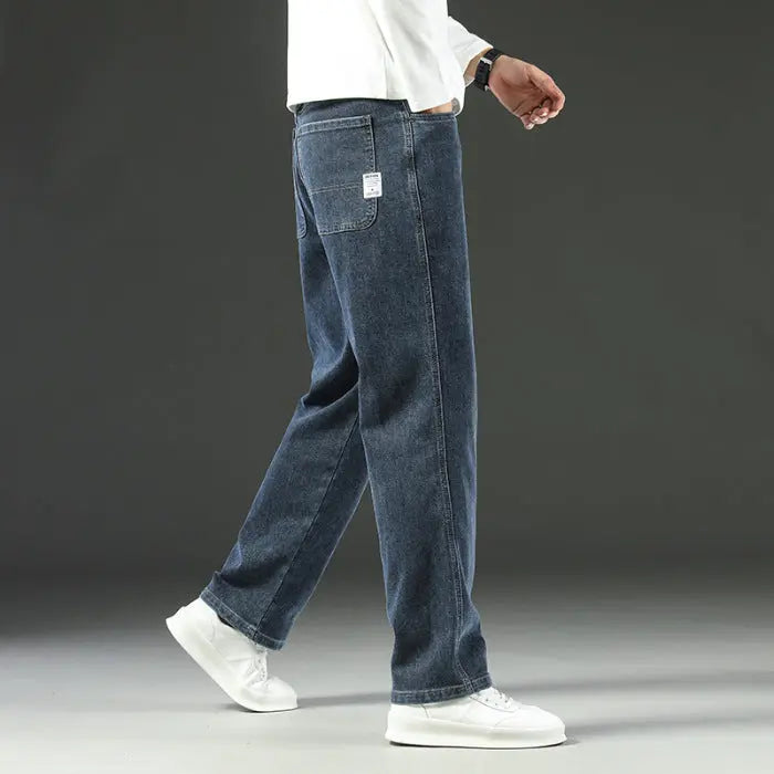 Stretch Business Versatile Casual Loose Jeans - shopluxelook.store