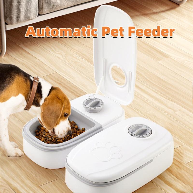 Automatic Pet Feeder Smart Food Dispenser For Cats Dogs Timer Stainless Steel Bowl Auto Dog Cat Pet Feeding Pets Supplies-shopluxelook.store