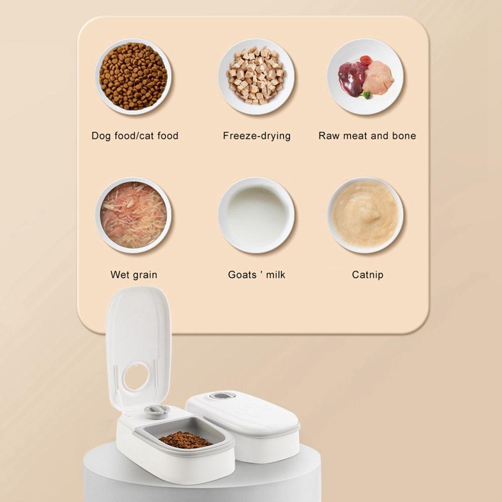 Automatic Pet Feeder Smart Food Dispenser For Cats Dogs Timer Stainless Steel Bowl Auto Dog Cat Pet Feeding Pets Supplies-shopluxelook.store