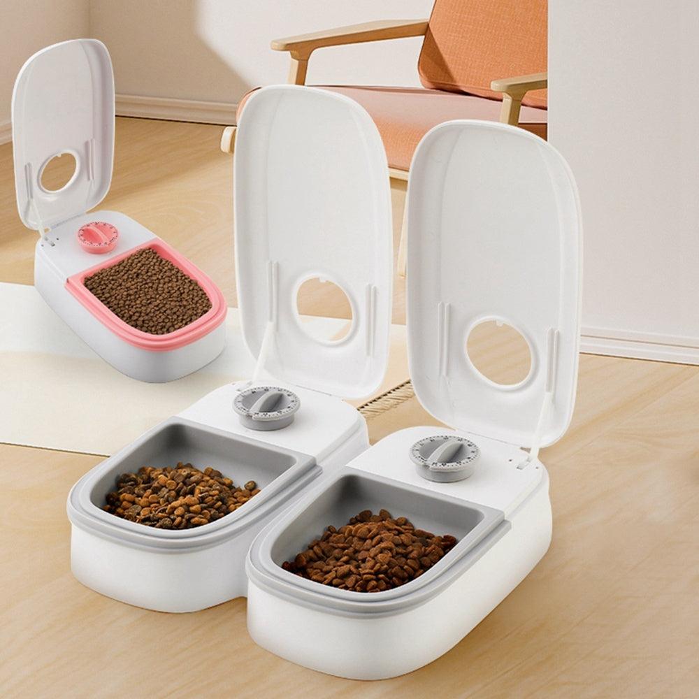 Automatic Pet Feeder Smart Food Dispenser For Cats Dogs Timer Stainless Steel Bowl Auto Dog Cat Pet Feeding Pets Supplies-shopluxelook.store