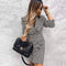 BLAZER DRESS PIED DE POULE-shopluxelook.store