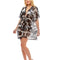 Black and White Abstract Print Cover Up-shopluxelook.store