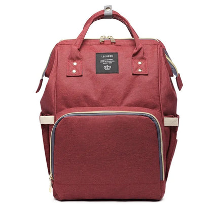 Fashion Maternity Nappy Bag - Wine Red