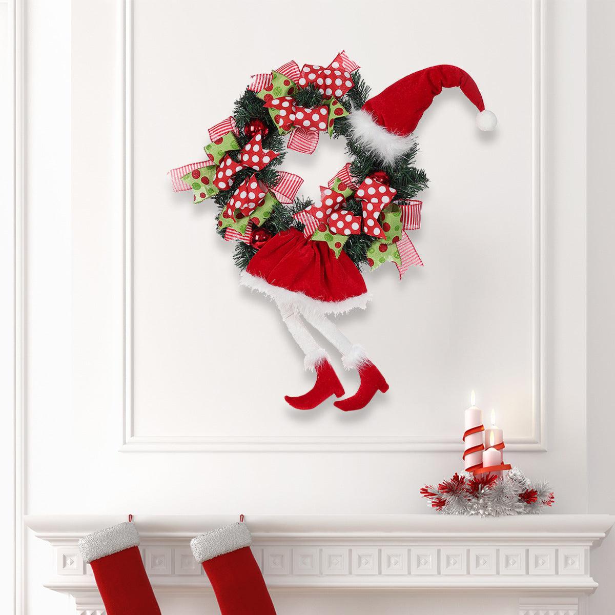 Christmas Decorative Garland Pendant Long Leg Elf Christmas Tree Decorations-shopluxelook.store