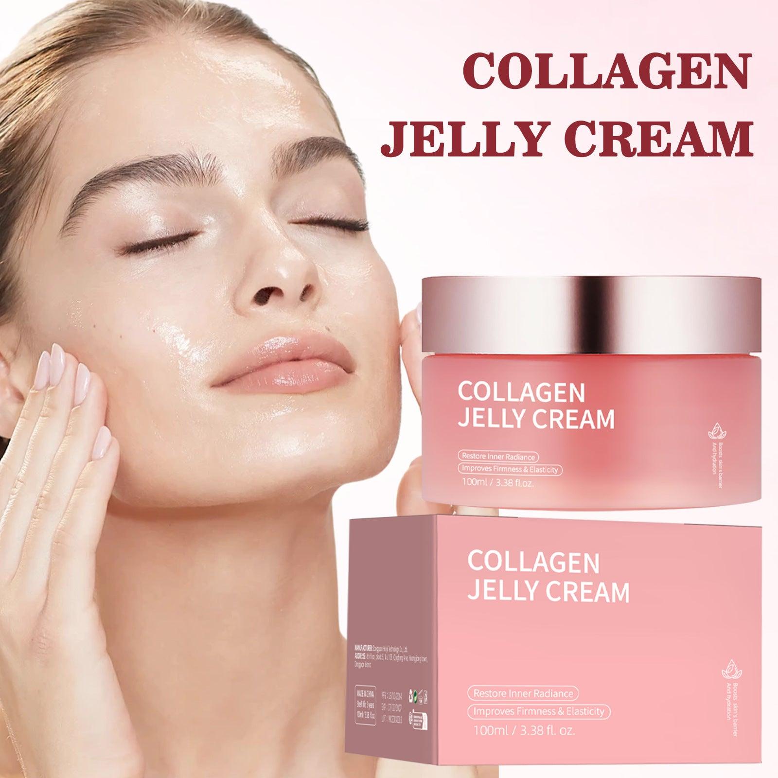 collagen jelly face cream-Collagen Jelly Face Cream Nicotinamide Gel Moisturizing And Brightening Facial Mask Anti-aging Shrinks Pores Jelly Cream Essence-shopluxelook.store