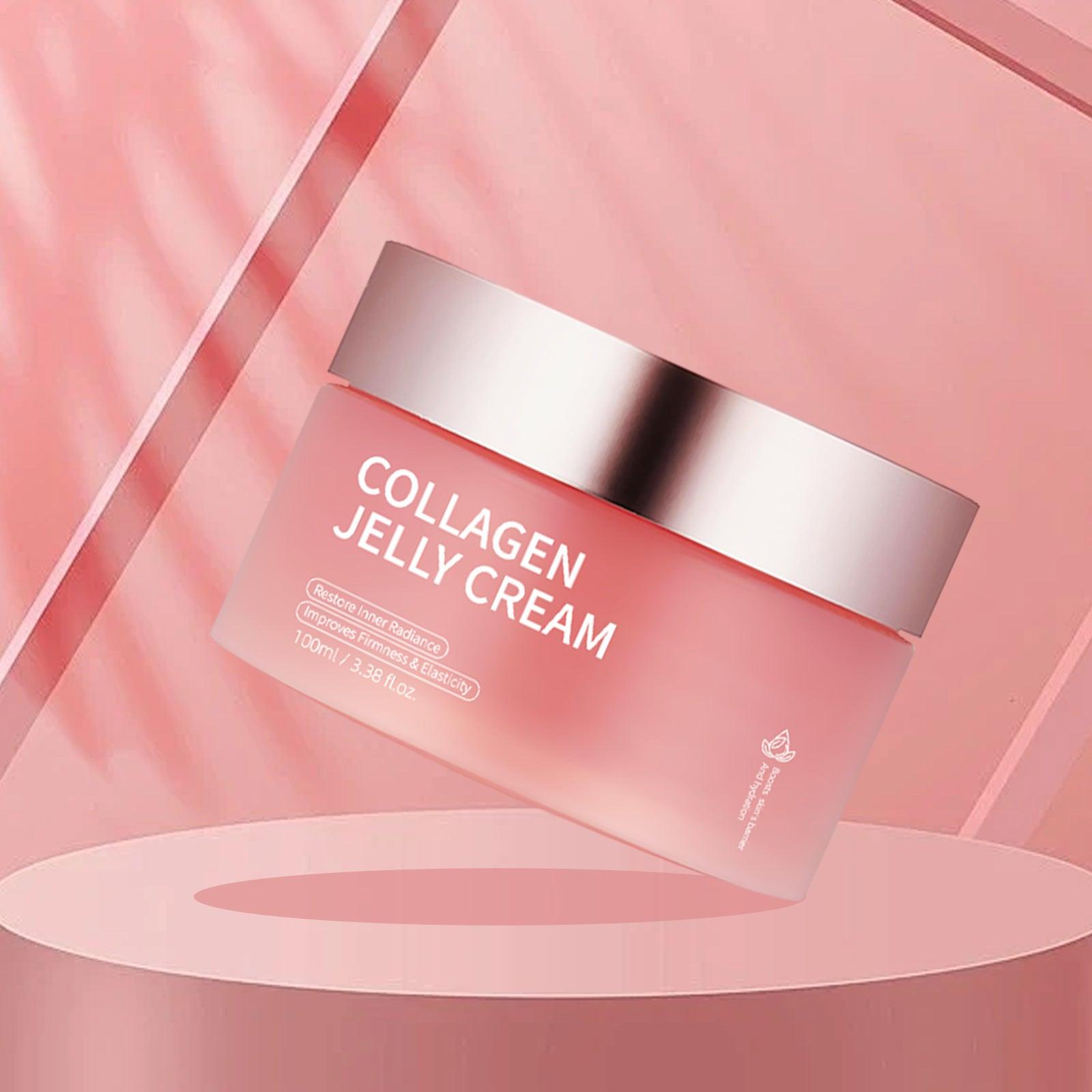 collagen jelly face cream-Collagen Jelly Face Cream Nicotinamide Gel Moisturizing And Brightening Facial Mask Anti-aging Shrinks Pores Jelly Cream Essence-shopluxelook.store