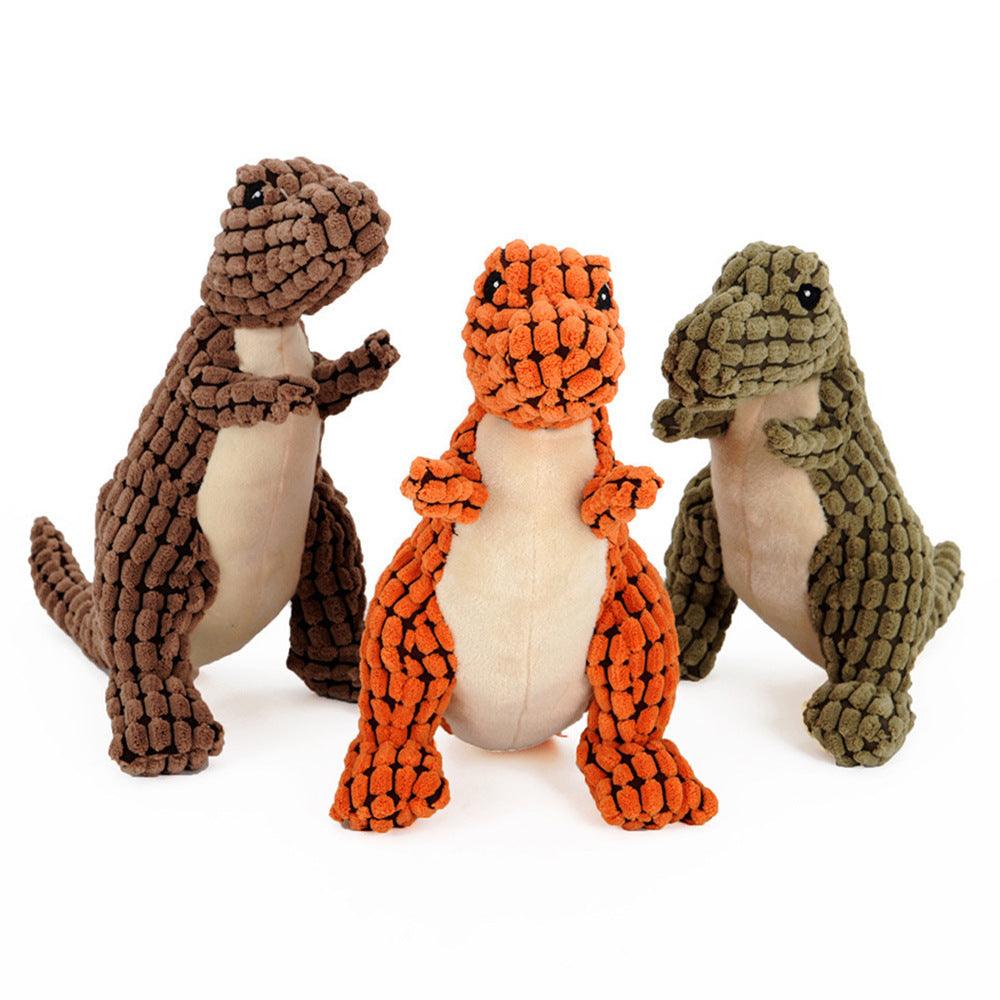 dinosaur pet toys-Dinosaur Pet Toys Giant Dogs Pets Interactive Dog Toys For Large Dogs Chew Toys Chihuahua Plush Stuffing Squeakers-shopluxelook.store