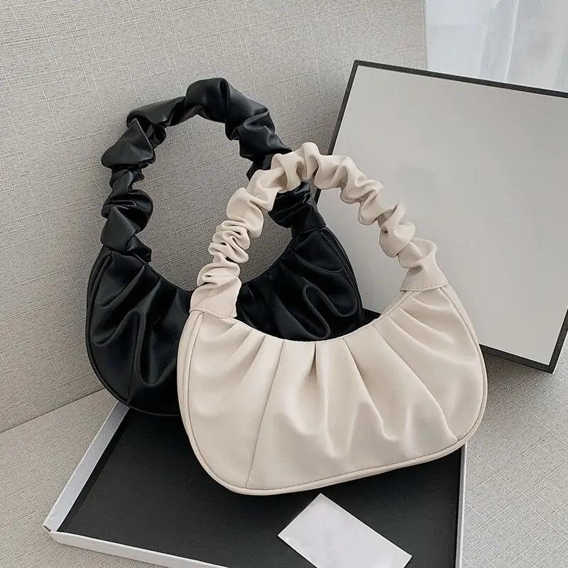 Fashion Cloud Pleated Handbags-shopluxelook.store