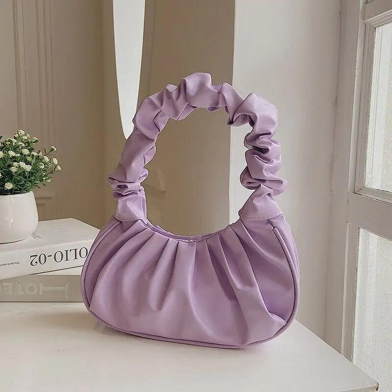 Fashion Cloud Pleated Handbags-shopluxelook.store