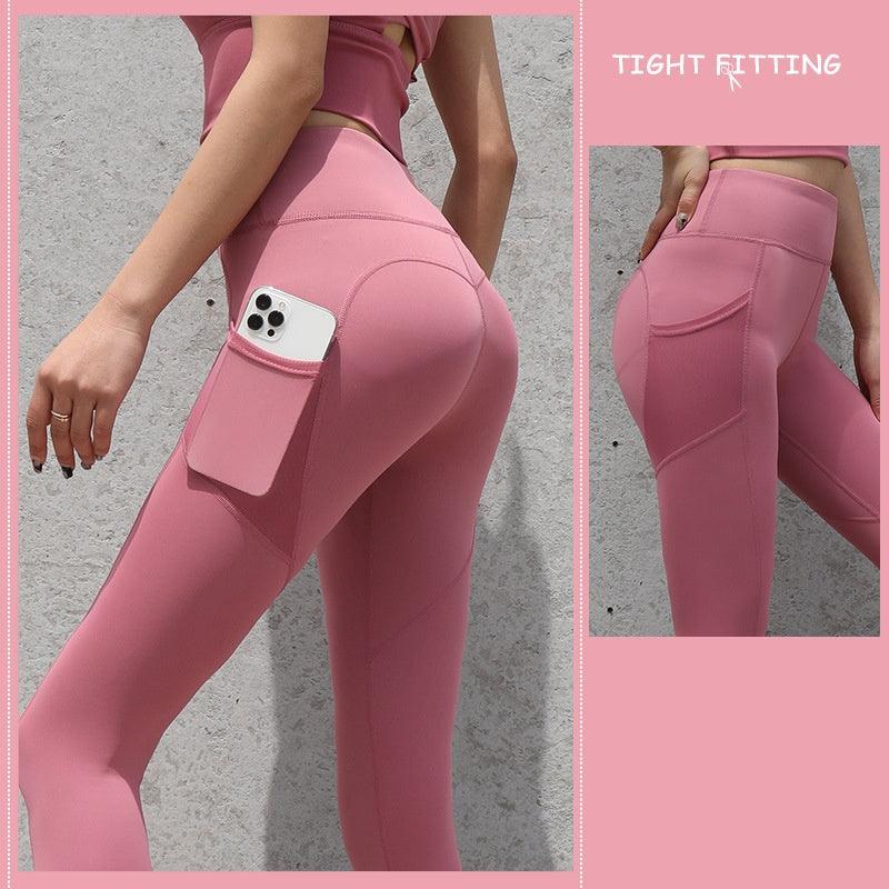 Gym Sport Seamless Leggings With Pockets Push Up High Waist Pants Women Fitness Running Yoga Pants Gym Sport Seamless Leggings-shopluxelook.store