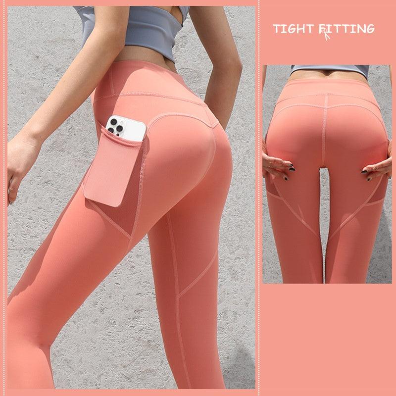 Gym Sport Seamless Leggings With Pockets Push Up High Waist Pants Women Fitness Running Yoga Pants Gym Sport Seamless Leggings-shopluxelook.store