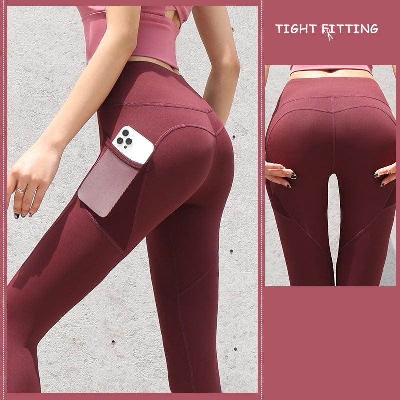 Gym Sport Seamless Leggings With Pockets Push Up High Waist Pants Women Fitness Running Yoga Pants Gym Sport Seamless Leggings-shopluxelook.store