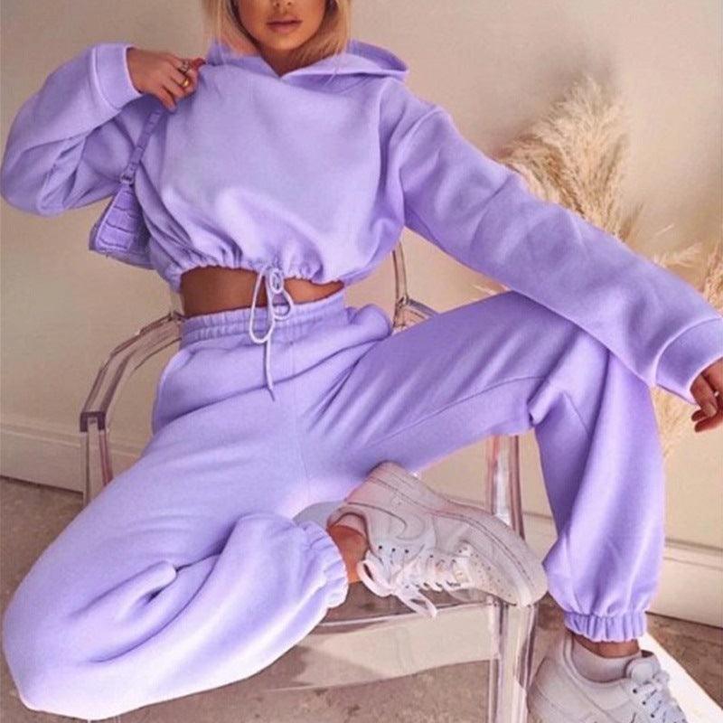 Jogging Suits for Women 2 Piece Sweatsuits Tracksuits Sexy Long Sleeve Hoodiecasual Fitness Sportswear-shopluxelook.store